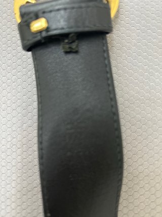 Cintura Gucci Marmont Pelle Oro Nero