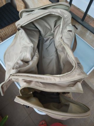 Bolsa de viaje 100L con 2 ruedas beige