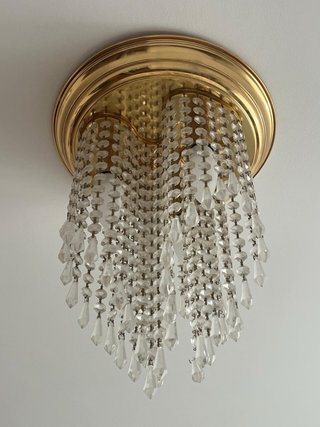 Lámpara de techo con cristales Swarovski
