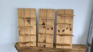 Estantes de pared de madera decorativos