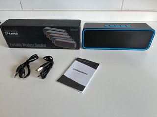 Altavoz Portátil Sonkir Bluetooth Negro/Azul