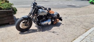 Harley Davidson Cross Bones Negra/Gris