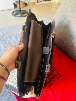 Bolso Carolina Herrera CH Logo Marrón Beige