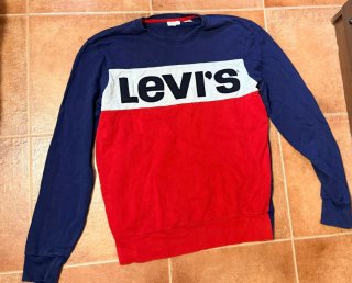 Sudadera Levi's Color Block Azul y Rojo