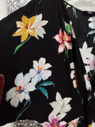 Vestido Zara Talla S Estampado Floral