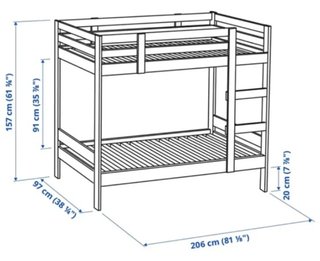 Litera madera como nueva