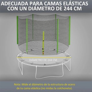 Red de seguridad para cama elástica