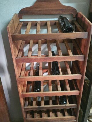 Botellero de madera