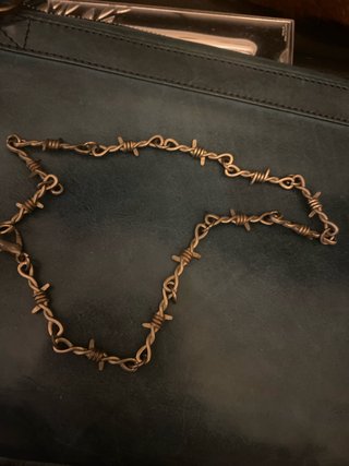 Collana uomo filo spinato