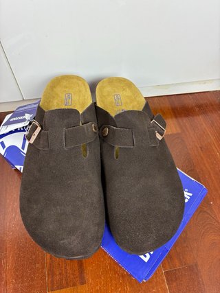 Birkenstock Boston BS Mocha Suede Clogs