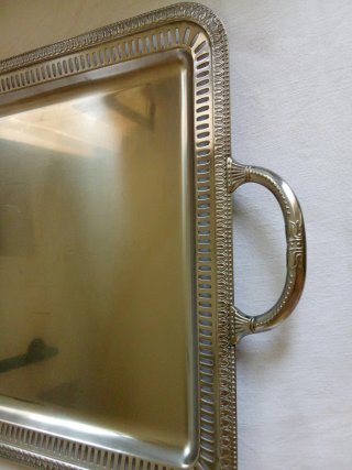 Vassoio Vintage Acciaio Inox 18/10 Vintage