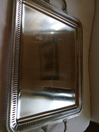 Vassoio Vintage Acciaio Inox 18/10 Vintage