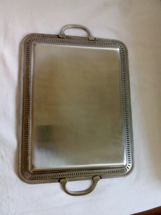 Vassoio Vintage Acciaio Inox 18/10 Vintage