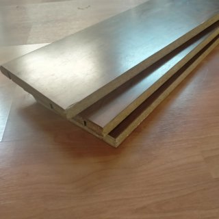 3 Estanterías Madera 84x24 cm