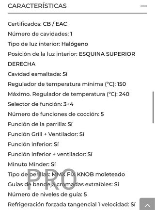 Horno de Gas Teka HSB 740 G X