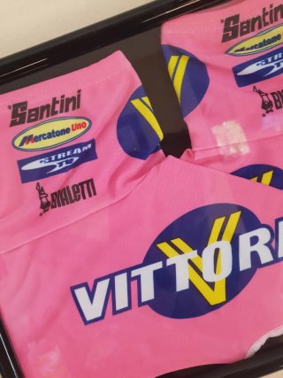 Cubre zapas ciclismo Giro Italia Pantani enmarcado