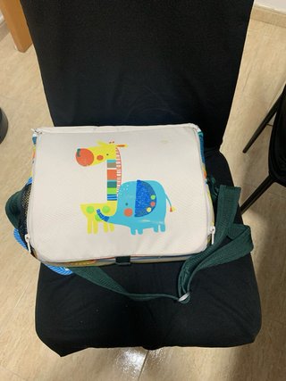 Trona portátil para bebé con diseño de león