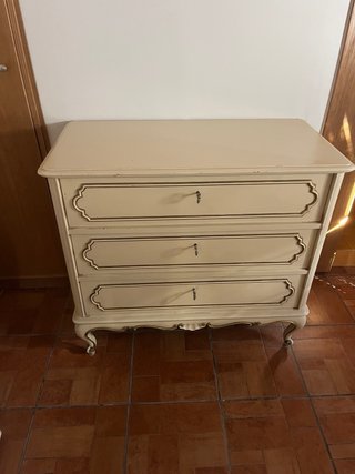 Comò vintage 3 cassetti legno
