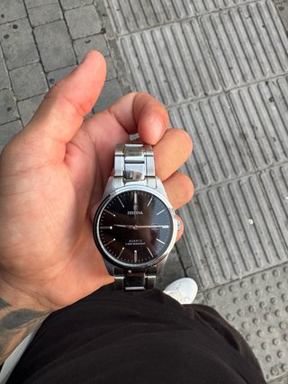 Reloj Festina Negro y Plateado
