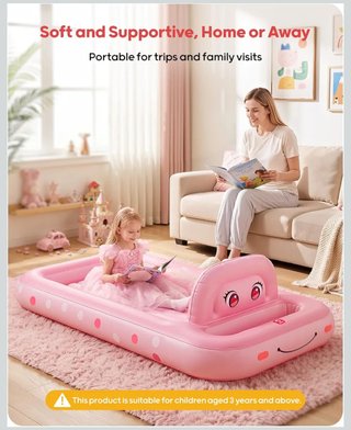 Cama hinchable infantil rosa
