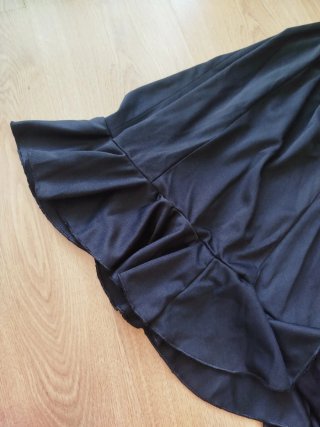 Falda flamenca negra larga talla 42
