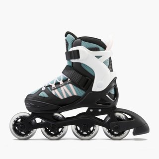 Patines Línea Niños Oxelo Ajustable 4 tallas Fit 5 caqui