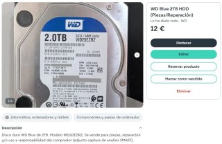 Lote 2 HDD WD 2TB + 1.5TB (piezas/reparacion)