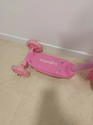 Patinete Juguettos 3 ruedas rosa