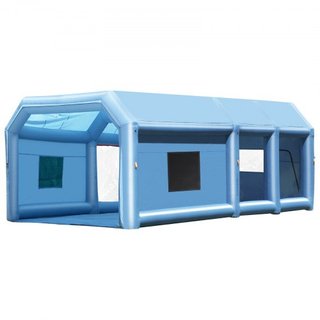 Cabina de Pintura Inflable, 26.2 x 14.8 x 9.8 pies/8 x 4.5 x 3 m Cabina de Spray Inflable, con sopladores potentes de 950W+750W y sistema de filtración de aire, Cabina de Pintura Portátil para Cam...