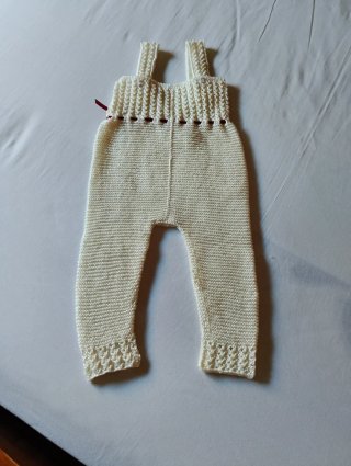 Peto de algodón blanco para bebé