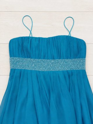 Vestido largo fiesta azul