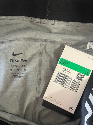 Nike Pro Shorts XL Grigio Nero