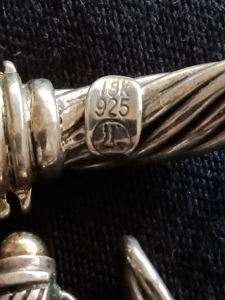 Conjunto Plata 925 y Oro 18k: Pulsera, Anillo, Pen