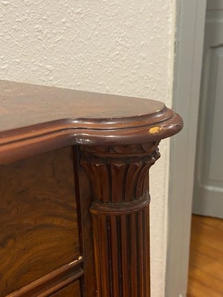 Mueble consola madera y metal