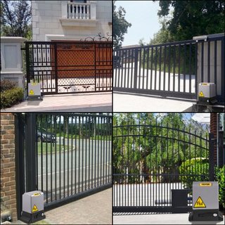 Apertura de Puerta Corredera, 1800 KG 5 m, Puerta Corredera Automática con 4 Controladores Remotos y Control por APP, Motor de Puerta Corredera Eléctrico para Entrada, Kit Completo de Hardware de ...