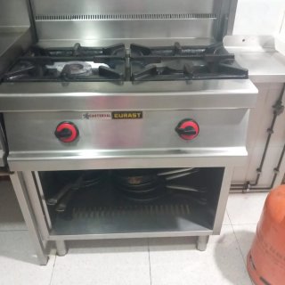 Cocina industrial gas Eurast 2 fuegos