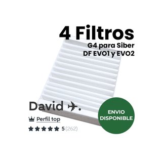 Filtros para máquina Siber DF EVO1 y EVO2