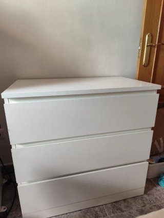 Cómoda Malm Ikea Blanca 3 Cajones