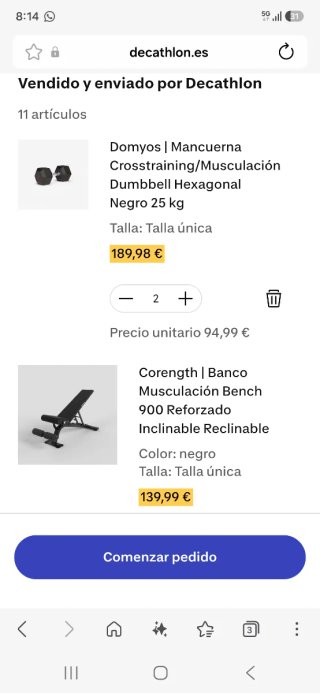 Varios gym musculación