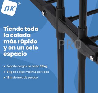 Tendedero vertical plegable