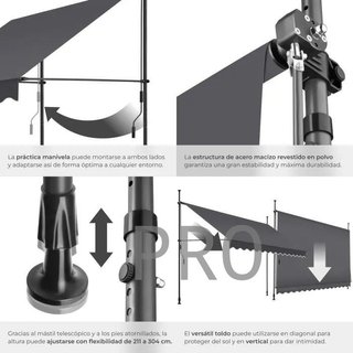 Toldo plegable para balcón