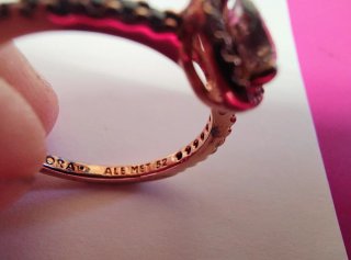 Anillo Pandora oro rosa 14k