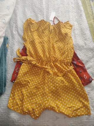 Mono amarillo lunares nuevo