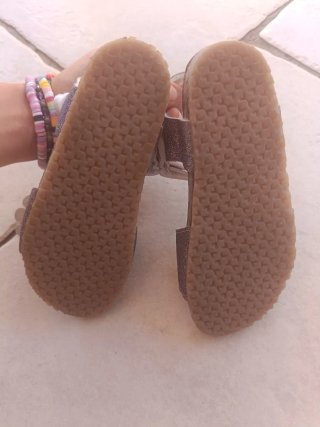 Sandali bimba Billowy con fiori glitterate lilla