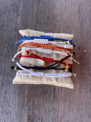 Pulsera pez cristal multicolor y oro
