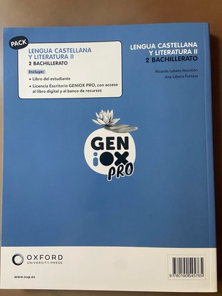 Lengua castellana y literatura II. Libro del es...