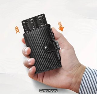 Cartera Hombre Exclusiva Negra y Verde