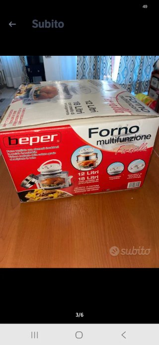 Forno Fornella Beper 11/18 Litri Multifunzione