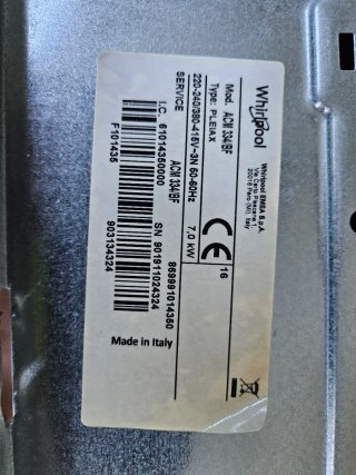 Placa Inducción Whirlpool ACM 334/BF