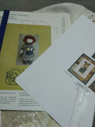 Lote patrones patchwork tema muñecas